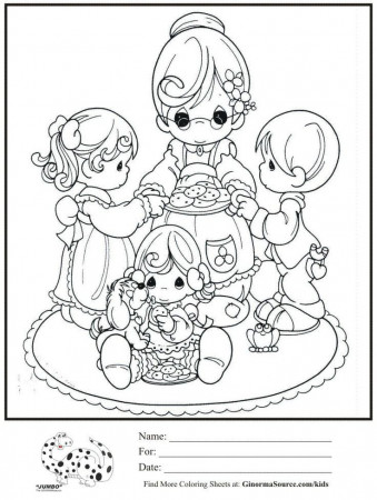 grandma-cookies-precious-moments | Coloring pages