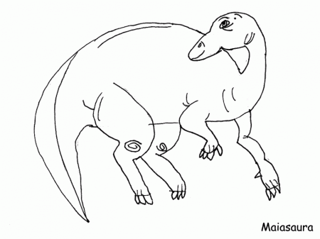 maiasaure Colouring Pages