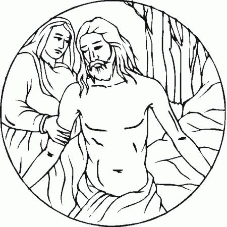 the stations of the cross Colouring Pages (page 2)