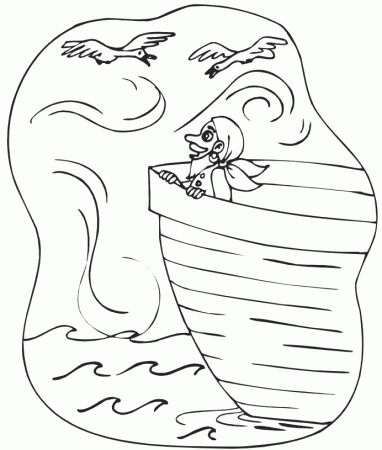 Pirate Coloring Page | Windy Seas