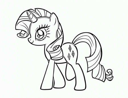 My Little Pony Rarity Coloring Pages Printable Pictures Of My 