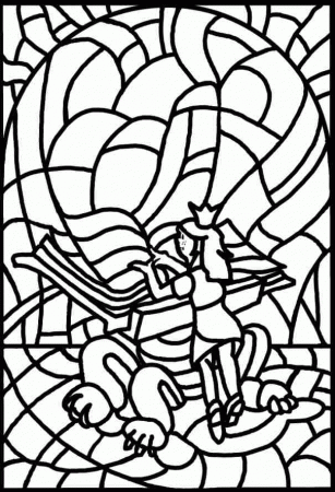 Stained-glass Colouring Pages