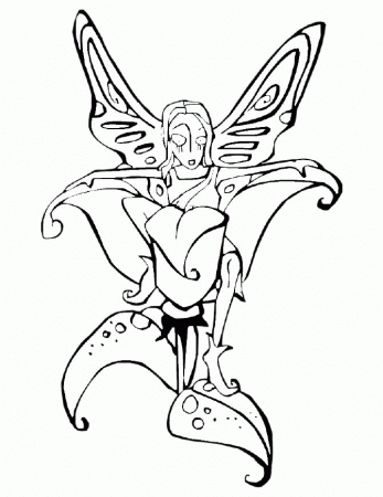 Fairy Coloring Pages Com 4 | Free Printable Coloring Pages