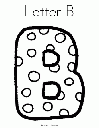 Letter B Coloring Pages | Coloring Pages