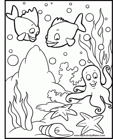 Amazing Coloring Pages: Animal coloring pages - Fish printable 