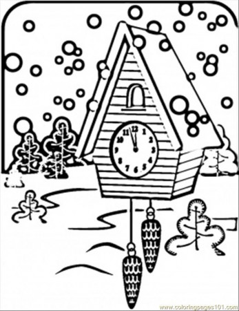 Coloring Pages Russian Clock (Countries > Russia) - free printable 