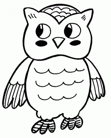 Owl Coloring Pages for Kids- Printable Coloring Book