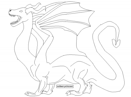 dragon template makeable by Kuwaizair on deviantART