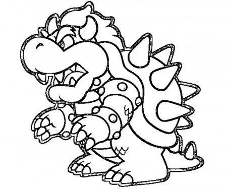 3 Bowser Coloring Page
