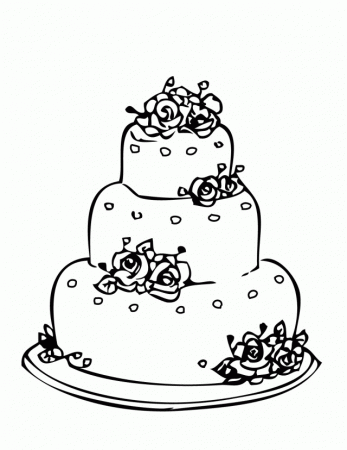 Free Wedding Coloring Pages Free Printable Wedding Cake Coloring 