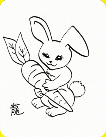 Baby Bunny Coloring Pages Coloring For Kids 176798 Bunny Coloring 