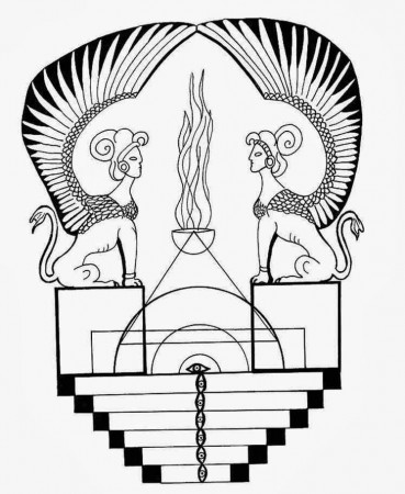 Sphinx Coloring Page Sphinx Pages Tattoo Page 2