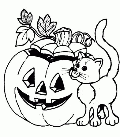 Jarvis Varnado: The Pumpkin and Cat Halloween Coloring Pages