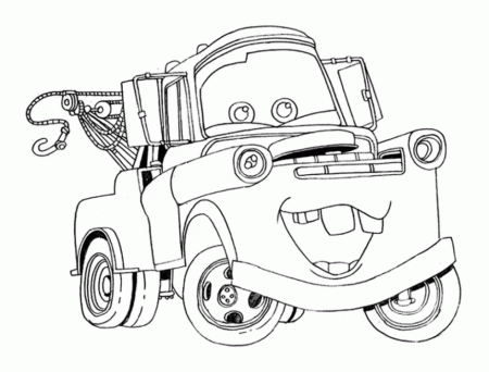 Free Printable Disney Cars Tow Mater Coloring Pages Free 202291 