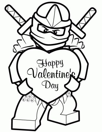 Download Ninja Happy Valentine Coloring Page Or Print Ninja Happy 