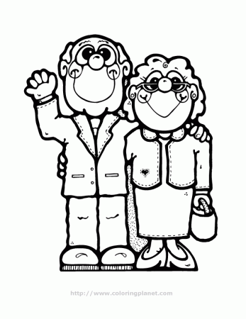 Happy Grandparents Day Coloring Pages, Sheets, Pictures | Funny 
