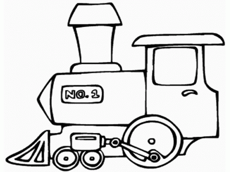 Easy Train Transportation Coloring Pages for kids | coloring pages