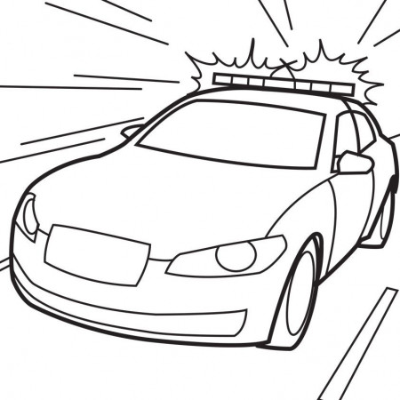 Faster Police cars printable coloring pages | Color Printing|Sonic 