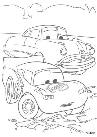 christmas mcqueen Colouring Pages