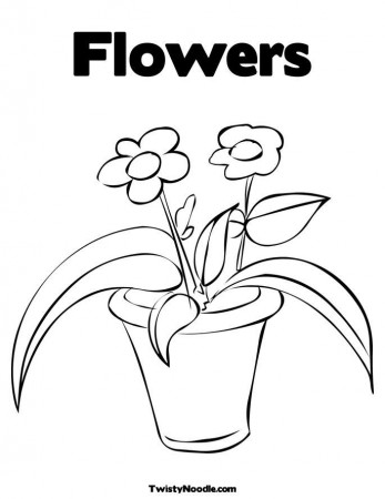 Flower pot Colouring Pages (page 2)