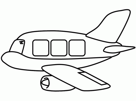 Airplane5 Transportation Coloring Pages & Coloring Book