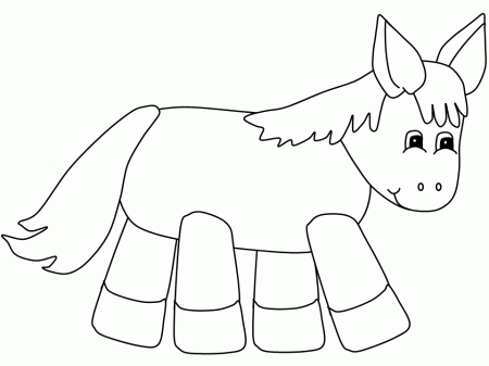 Donkey4 Animals Coloring Pages & Coloring Book