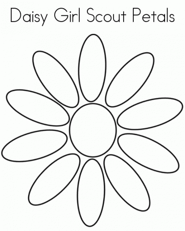 Event Coloring Pages : Daisy Girl Scout Blue Promise Center 