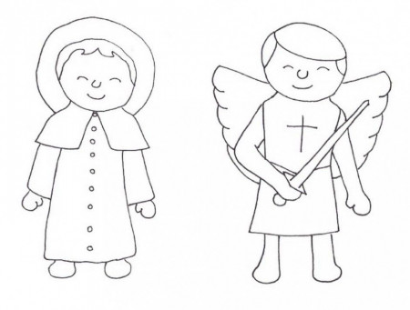 Easy Pattern For Catholic Saints Coloring Pages Free Coloring 