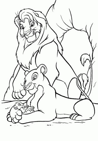 Lion King Disney Coloring Pages