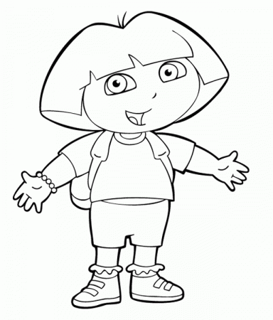 Dora coloring pages- free printable coloring pages of Dora the 