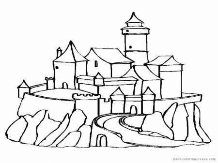 Castles coloring pages | Best Coloring Pages - Free coloring pages 