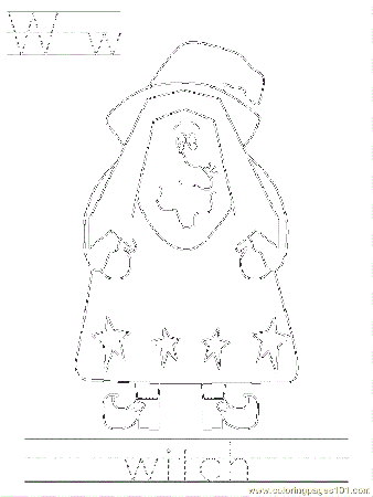 Coloring Pages Bposter Witch (Peoples > Others) - free printable 