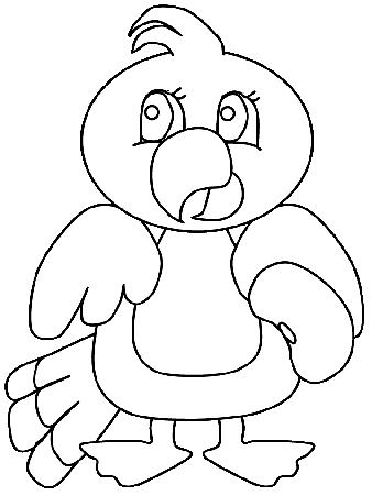 Birds Parrot2 Animals Coloring Pages & Coloring Book