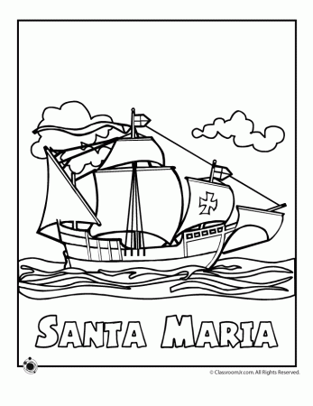 Santa isabel Maria Colouring Pages (page 3)