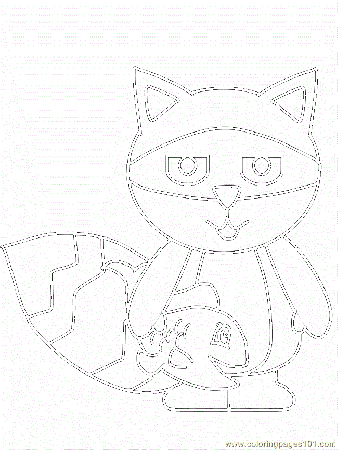 Coloring Pages Raccoon2 (Animals > Others) - free printable 