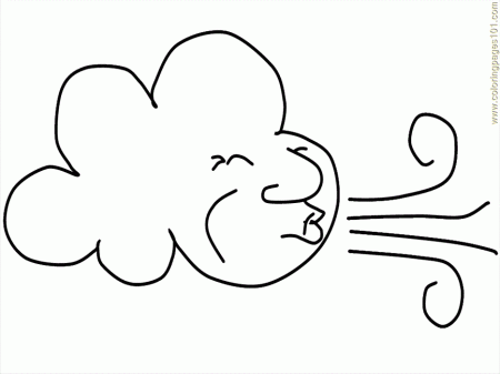 Coloring Pages Weather Wind (Natural World > Seasons) - free 