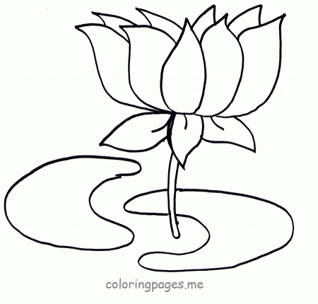 Colouring Page Lotus Flower Printable Tattoo Page 2
