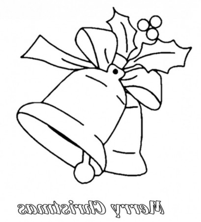 Bell Merry Christmas Cool Coloring Page - Kids Colouring Pages