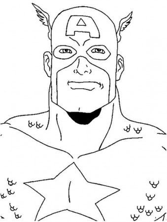 Superhero Captain America Colouring Pages Free For Kids 24647#