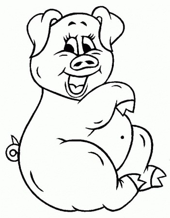 Pig-Coloring-Pages-1024×984 | COLORING WS