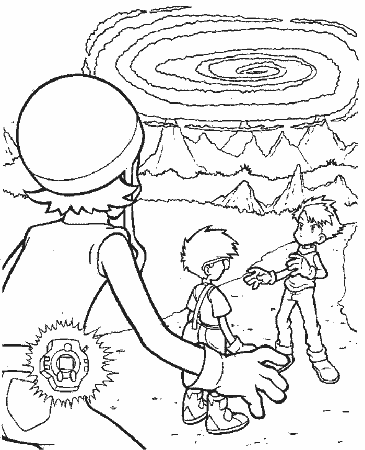 Digimon 4 Cartoons Coloring Pages & Coloring Book