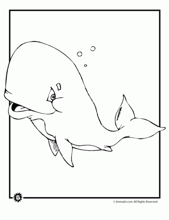 whale cartoon Colouring Pages (page 2)