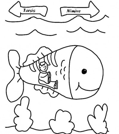 jonah and the whale coloring sheets | Coloring Picture HD For Kids 