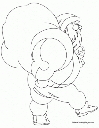 santa clause is coming to town coloring page | Download Free santa 
