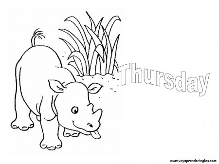 Days Of The Week Coloring Pages