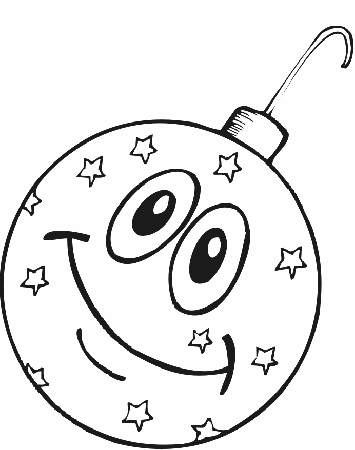 Pictures Christmas Ornament Coloring Pages - Christmas Coloring 