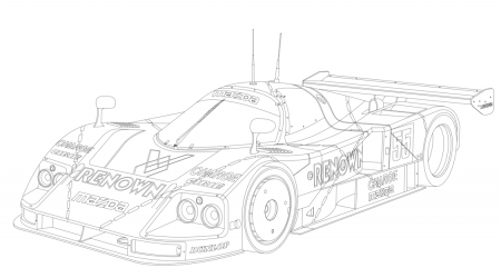 Motorsport colouring-in pages | RadioLeMans.