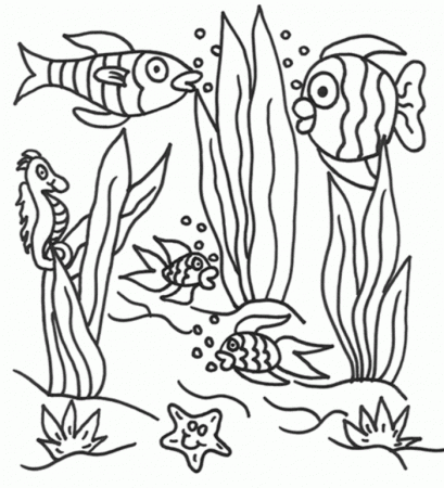 l under the sea Colouring Pages