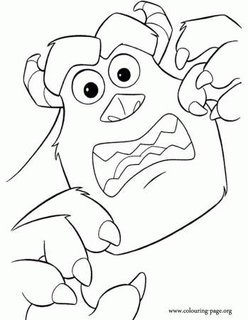 Monsters, Inc. - Sulley - The Top Scarer coloring page
