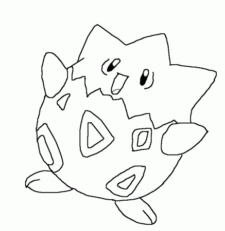 pokemon togepi Colouring Pages